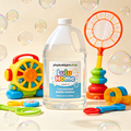 playbuddypro.shop Lulu Home 33.8 OZ/1 L Concentrated Bubble Solution, Refill for Bubble Machines, Giant Wands, and Blowers - Up to 2.5 Gallons for Kids' Birthday Parties