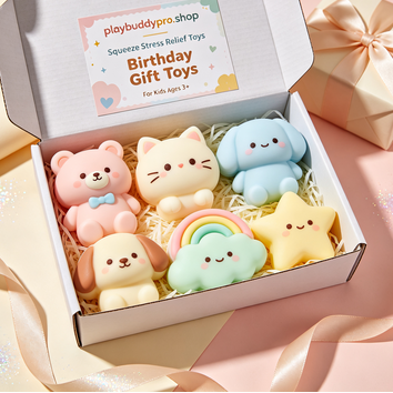 playbuddypro.shop Cute Squishy Fidget Toys, Stress Relief Squeeze Toys for Kids & Adults, Soft Slow Rising Sensory Toys, Birthday Party Favor Gifts